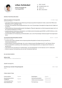 Lebenslauf-Muster für Kieferorthopädische*r Fachangestellte*r