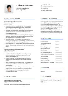 Lebenslauf-Vorlage für Kieferorthopädische*r Fachangestellte*r #2
