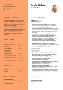 Lebenslauf-Vorlage für Kinderzahnärzt*in #3