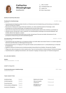 Lebenslauf-Muster für Anästhesist*in