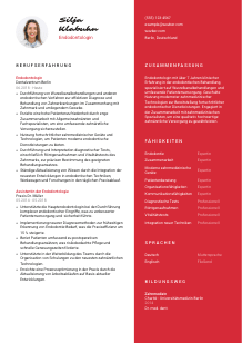 Lebenslauf-Vorlage für Endodontolog*in #3