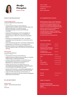 Lebenslauf-Vorlage für Epidemiolog*in #3