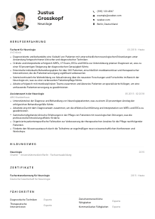 Lebenslauf-Muster für Neurolog*in