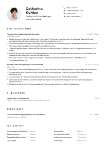 Lebenslauf-Muster für Facharzt*ärztin für Gynäkologie und Geburtshilfe