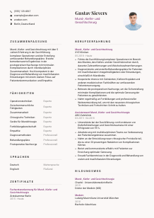 Lebenslauf-Vorlage für Mund-, Kiefer- und Gesichtschirurg*in #3
