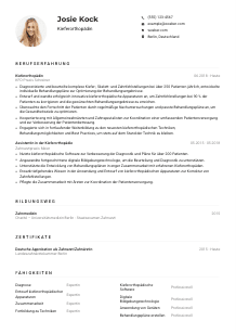Lebenslauf-Muster für Kieferorthopäd*in