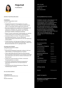 Lebenslauf-Vorlage für Prothetiker*in #3