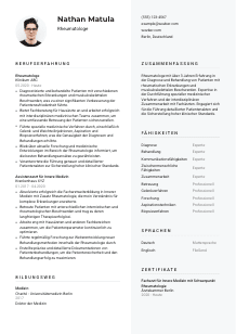 Lebenslauf-Vorlage für Rheumatolog*in #2
