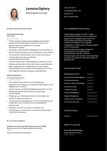 Lebenslauf-Vorlage für Radiologietechnolog*in #3