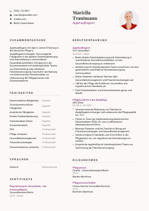 Lebenslauf-Vorlage für Agenturpfleger*in #3