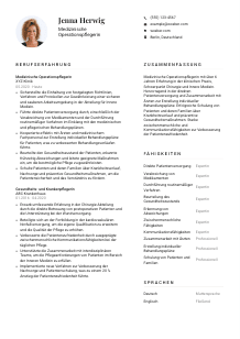 Lebenslauf-Vorlage für Medizinische*r Operationspfleger*in #1