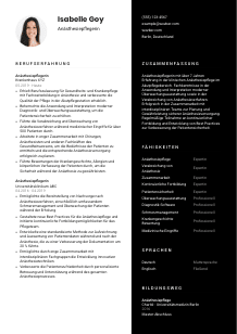 Lebenslauf-Vorlage für Anästhesiepfleger*in #3