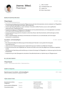 Lebenslauf-Vorlage für Pflegepädagog*in #3