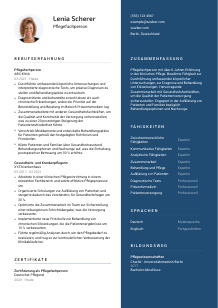 Lebenslauf-Vorlage für Pflegefachperson #2