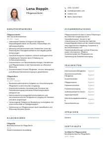 Lebenslauf-Vorlage für Pflegeassistent*in #2