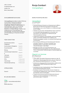 Lebenslauf-Vorlage für Onkologiepfleger*in #2