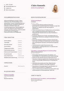 Lebenslauf-Vorlage für Aufwachraumpfleger*in #3