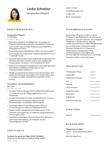 Lebenslauf-Vorlage für Perioperative*r Pfleger*in #1