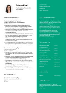 Lebenslauf-Vorlage für Fachkrankenpfleger*in für Psychiatrie #2