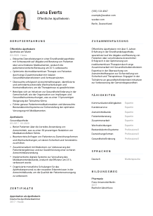 Lebenslauf-Vorlage für Öffentliche*r Apotheker*in #1