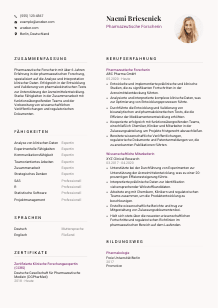 Lebenslauf-Vorlage für Pharmazeutische*r Forscher*in #3