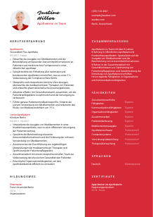 Lebenslauf-Vorlage für Apotheker*in im Team #3