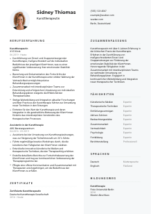 Lebenslauf-Vorlage für Kunsttherapeut*in #2