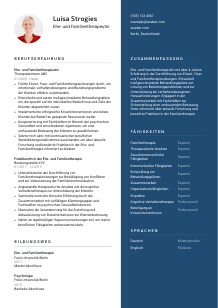 Lebenslauf-Vorlage für Ehe- und Familientherapeut*in #2