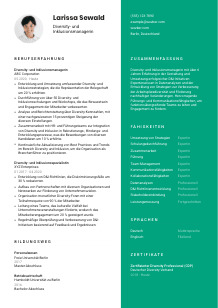 Lebenslauf-Vorlage für Diversity- und Inklusionsmanager*in #2