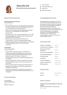 Lebenslauf-Vorlage für Mitarbeiterbeziehungsmanager*in #1