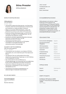 Lebenslauf-Vorlage für HR-Koordinator*in #2