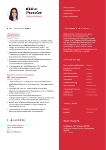 Lebenslauf-Vorlage für HR-Koordinator*in #3