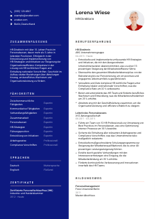 Lebenslauf-Vorlage für HR-Direktor*in #3