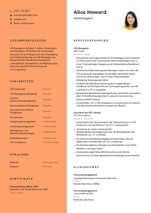 Lebenslauf-Vorlage für HR-Manager*in #3