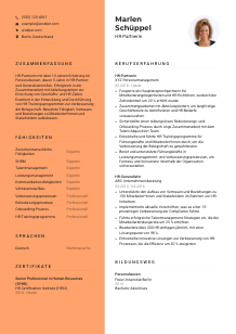 Lebenslauf-Vorlage für HR-Partner*in #3