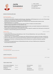 Lebenslauf-Vorlage für Personenmanager*in #3