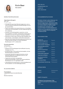 Lebenslauf-Vorlage für Recruiter*in #2