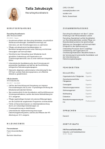 Lebenslauf-Vorlage für Recruiting-Koordinator*in #2