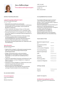 Lebenslauf-Vorlage für Personalbeschaffungsmanager*in #2