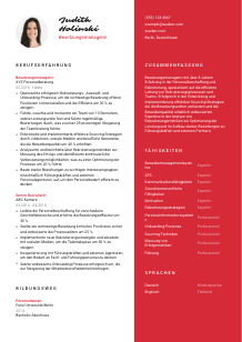 Lebenslauf-Vorlage für Besetzungsmanager*in #3