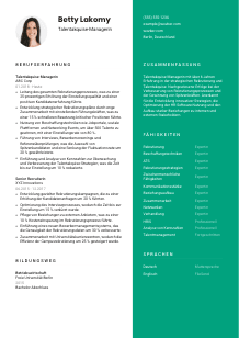 Lebenslauf-Vorlage für Talentakquise-Manager*in #2