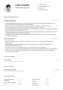 Lebenslauf-Muster für Talentakquise-Spezialist*in