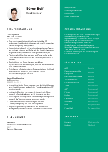 Lebenslauf-Vorlage für Cloud-Ingenieur*in #2