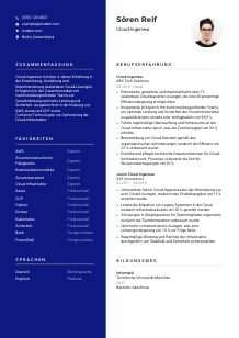Lebenslauf-Vorlage für Cloud-Ingenieur*in #3