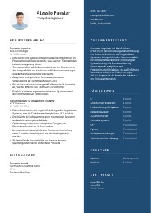 Lebenslauf-Vorlage für Computer-Ingenieur*in #2