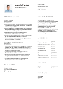 Lebenslauf-Vorlage für Computer-Ingenieur*in #1