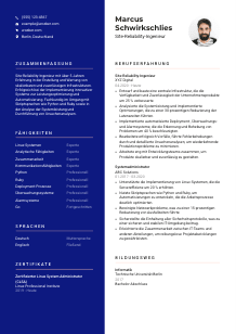 Lebenslauf-Vorlage für Site-Reliability-Ingenieur*in #3