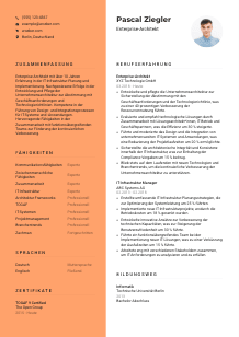Lebenslauf-Vorlage für Enterprise-Architekt*in #3