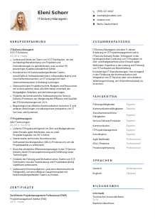 Lebenslauf-Vorlage für IT-Delivery-Manager*in #2