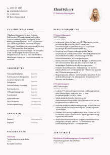Lebenslauf-Vorlage für IT-Delivery-Manager*in #3